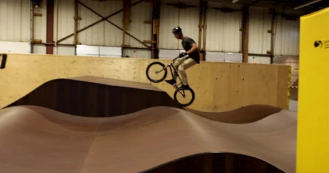 BMXer slow motion back flip Stock Footage 157166458