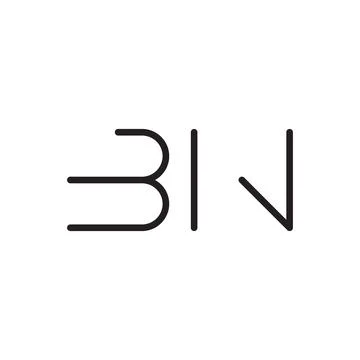 Bn initial letter vector logo icon Stock Illustration