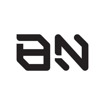 Bn initial letter vector logo icon Stock-Illustration
