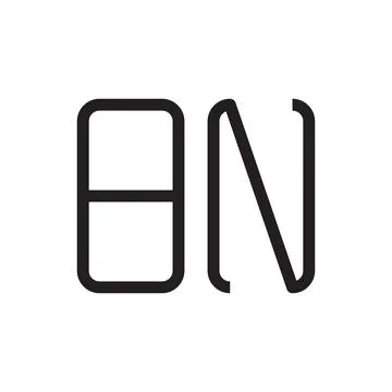 Bn initial letter vector logo icon Stock Illustration