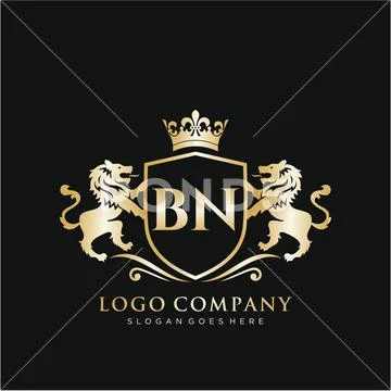 Royal lion king logo template Royalty Free Vector Image