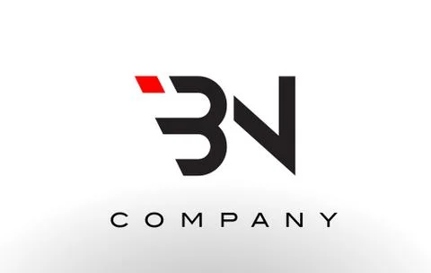 BN Logo.  Letter Design Vector. Illustrazione stock