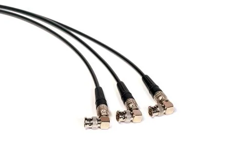 BNC connector jack with cable Stock Photos