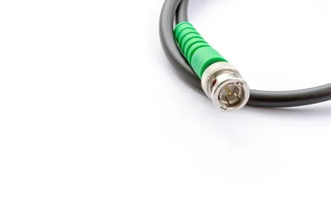 BNC connector jack with cable Stock Photos