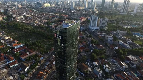 BNI Tower Jakarta Stock-Footage 129785618