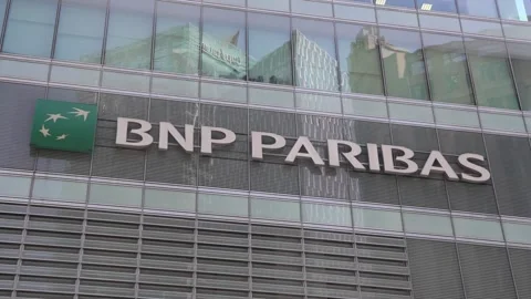 Bnp paribas logo Stock Footage 289541274