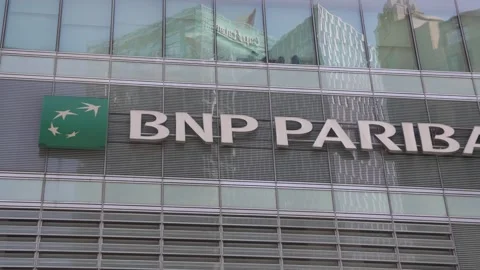 Bnp paribas logo Stock Footage 289579095