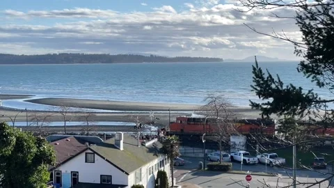 BNSF Coal Train Stock Footage 171352696