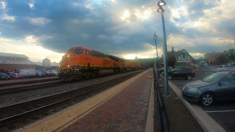 BNSF Train Flagstaff 库存影片 117213659