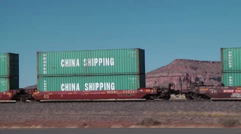 BNSF Train Stock Footage 7738522