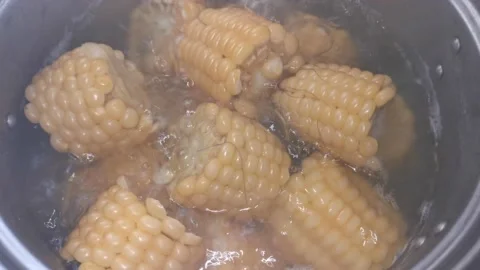 Bo iled corn Stock Footage 151236030