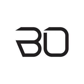 Bo initial letter vector logo icon Stock Illustration