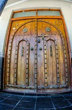 Bo kaap, cape town 043-door Stock Photos