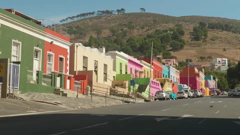 Bo kaap, Cape town, South Africa. Stock Footage