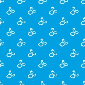Boa snake pattern seamless blue Illustrazione stock