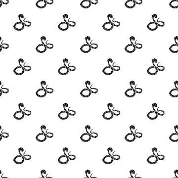 Boa snake pattern vector seamless Illustrazione stock