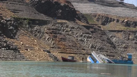 Boad collapsed due to landslide Видео 121388573