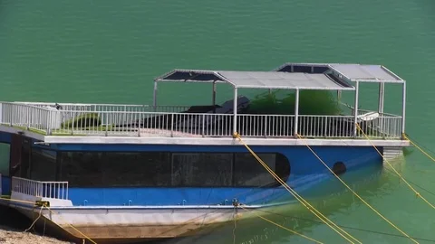 Boad collapsed due to landslide Video stock 121388584