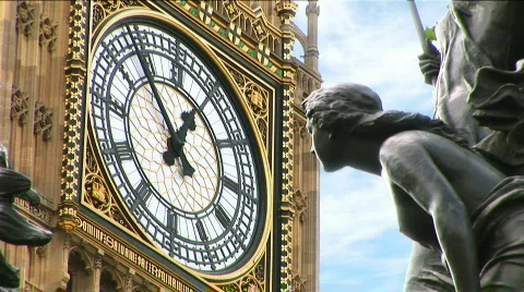 Boadicea and Big Ben CU3 Stock Footage 809996