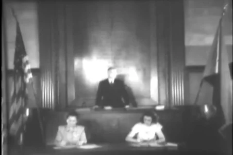 The board also decided county revenue distribute among various departments- 1949 Vídeo Stock 112161291