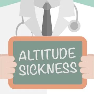 Board Altitude Sickness Stock Illustration