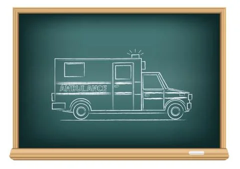 Board ambulance Stock Illustration