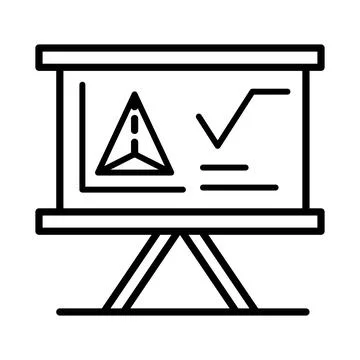 Board and math figure Stock Illustration