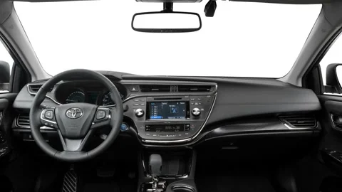Board and steering wheel front view  2016 Toyota Avalon Hybrid XLE Premium Stock Footage 159862039