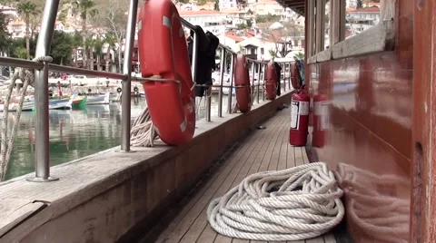 On board of a boat Stock Footage 48303521