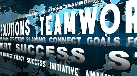 Board of Business Oriented Words Stock Footage 50310449