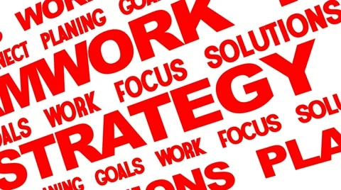 Board of Business Oriented Words Stock Footage 50310666