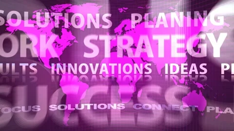 Board of Business Oriented Words Stock Footage 50310853