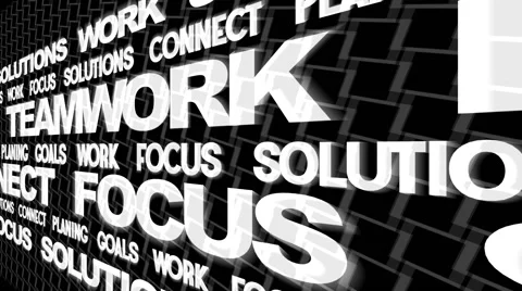 Board of Business Oriented Words Stock Footage 50310961