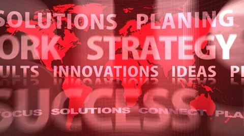 Board of Business Oriented Words Stock Footage 50311252