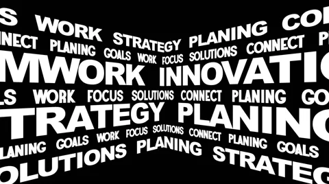 Board of Business Oriented Words Stock Footage 50311616