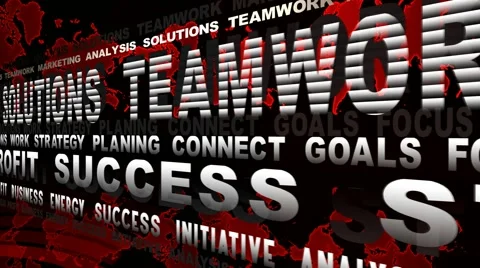 Board of Business Oriented Words Stock Footage 50311652