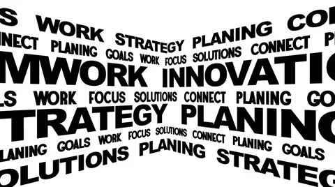 Board of Business Oriented Words Stock Footage 50311718