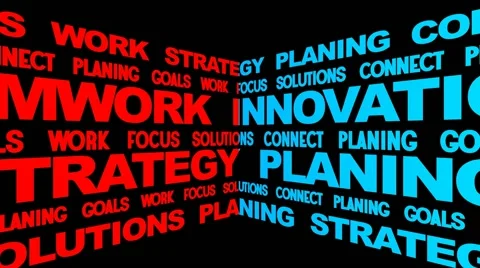 Board of Business Oriented Words Stock Footage 50311817