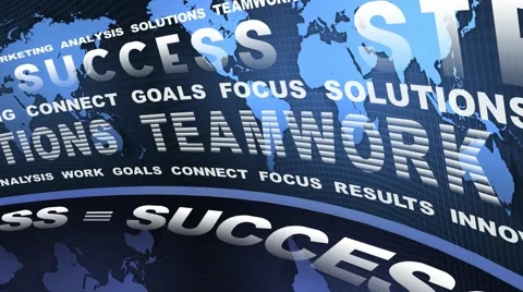 Board of Business Oriented Words Stock Footage 50311853