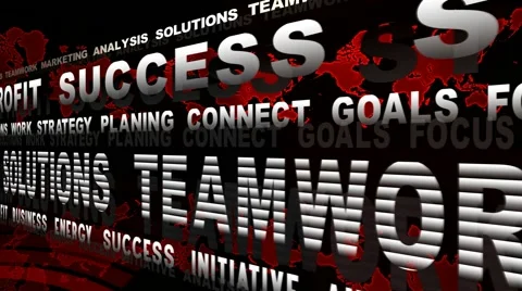 Board of Business Oriented Words Stock Footage 50311891