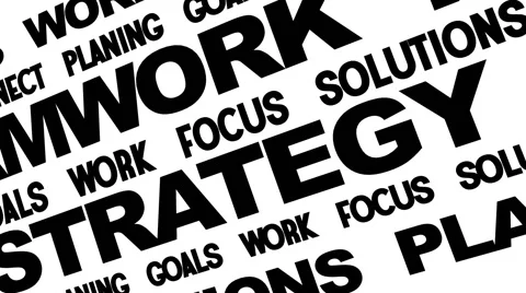 Board of Business Oriented Words Stock Footage 50311938