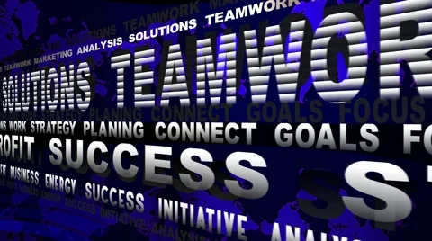 Board of Business Oriented Words Stock Footage 50312197