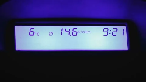 On-Board car computer Stock Footage 98773144