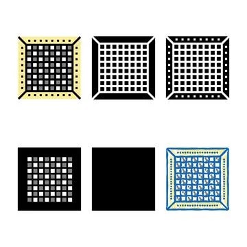 Board chess color icon variations vector Stock Illustration