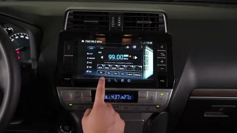 On-board computer in the car Stock Footage 157218715