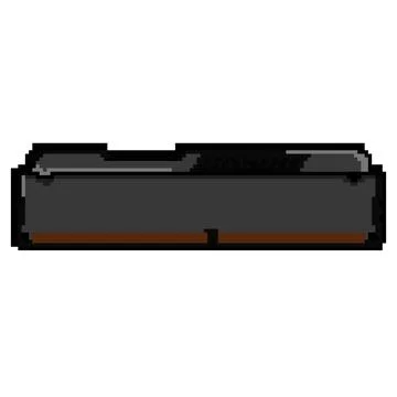 Board desktop memory pixel art vector illustration Stock Illustration