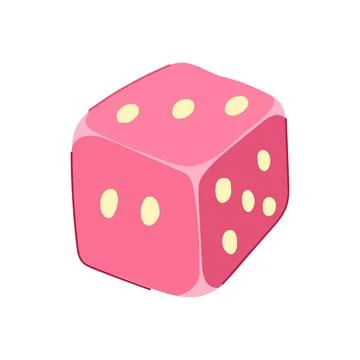 Board dice cartoon vector illustration Stock Illustration