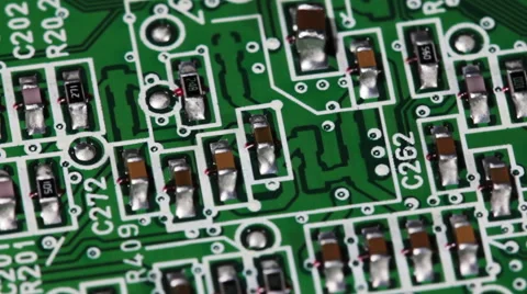 The Board Of The Digital Outputs 4 Stock Footage 59158769