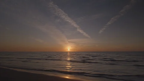 On-board driving the coast of the sunset Pan right to left Stock Footage 120270050