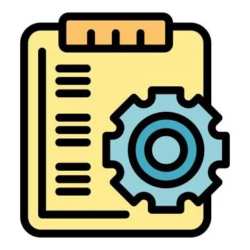 Board engineer factory icon vector flat Stock Illustration